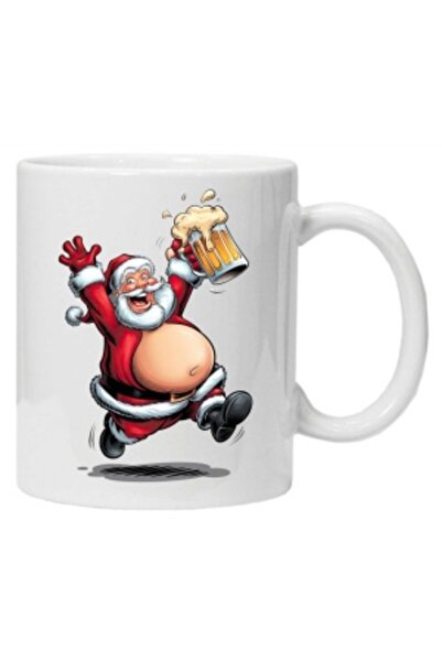 CRD PRINT Personalized Mug with 'Funny Santa' Print - Model 8 (CRD PRINT)