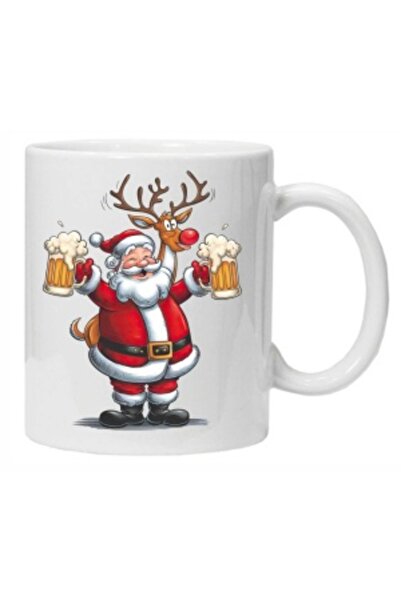 CRD PRINT Personalized mug with 'Funny Santa' print, model 4 -