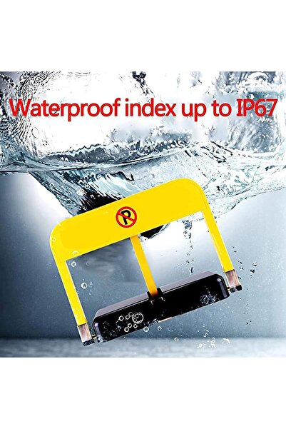 Yagud Parking Space Folding Lock, Intelligent Remote Control Parking Blocker with Stable Base