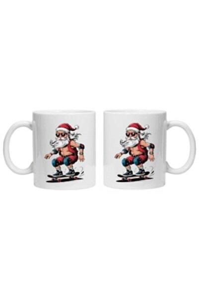 CRD PRINT Personalized mug with 'FUNNY SANTA' print, model 6,