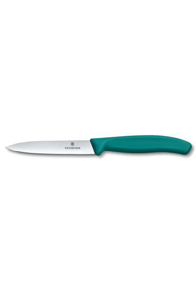 Victorinox Sharp Tip Knife with Straight Blade 6.7704.C1, Blade 10 cm, Kale Green