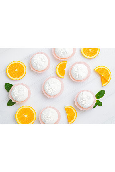 UkrainaSHOP Fluffy marshmallow with orange jelly filling 1 Kg