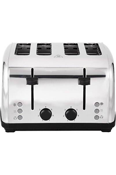 Black and Decker Black & Decker 4 Slice Stainless Steel Cool Touch Toaster with Crumb Tray Silver ET304-B5.