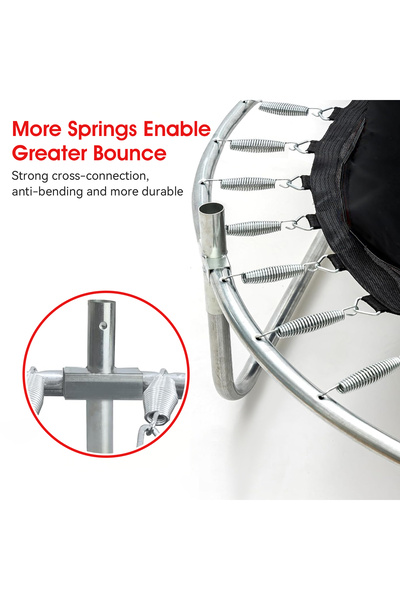 Venpara Kids Trampoline with Safety Enclosure 360, Basketball Hoop, Ocean Balls, Thickened Pad