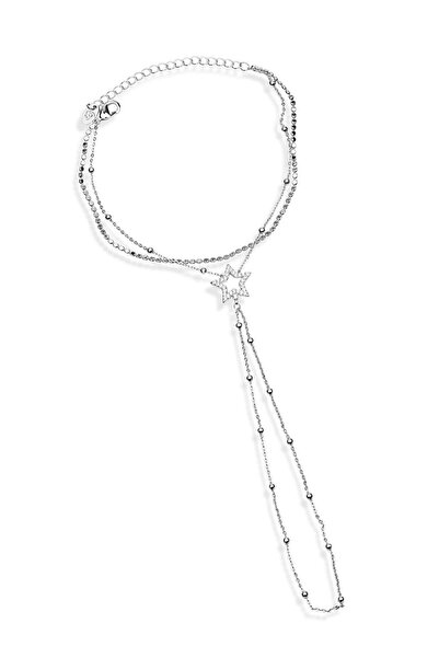 Klips Concept Star Detailed Silver Color Shahmeran