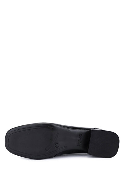 Tamer Tanca Women's Genuine Leather Black Patent Leather Loafers