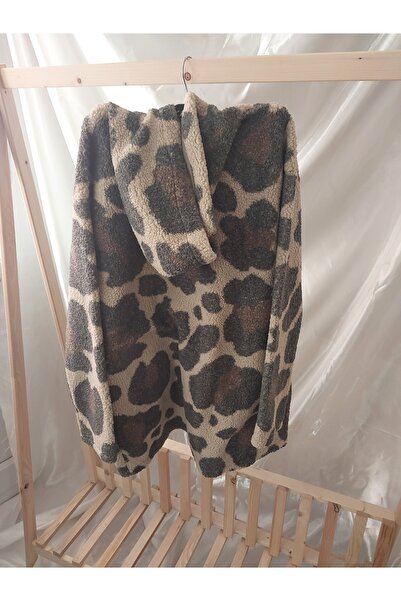 aryam butik Women's long sleeve hooded front zip pocket quzu welsoft cardigan jacket