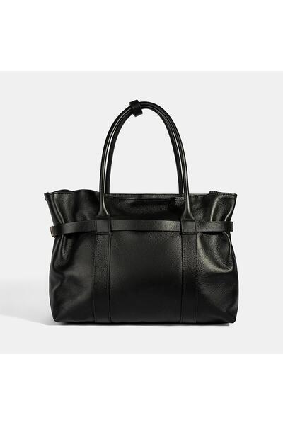 Desa Women's Black Wallet Leather Shoulder Bag with Accessories