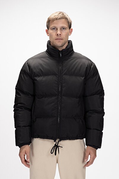Bad Bear Amsterdam Black Puffer Hooded Men's Coat