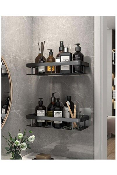 Arabest 2 Packs Bathroom Shower Shelf,Wall Shelf, No Drilling wall mounted Sh...