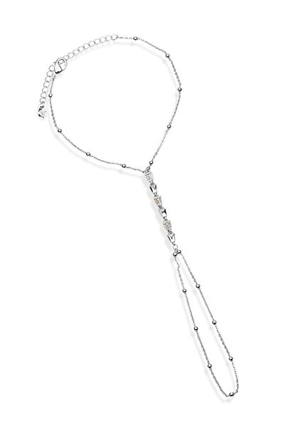 Klips Concept Silver Color Shahmeran with Stone and Ball Chain Detail