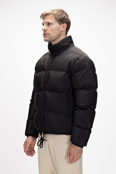 Bad Bear Amsterdam Black Puffer Hooded Men's Coat