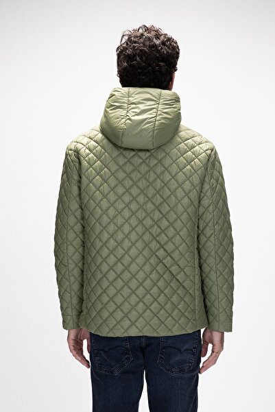 Bad Bear Shang Pale Green Puffer Hooded Men's Coat
