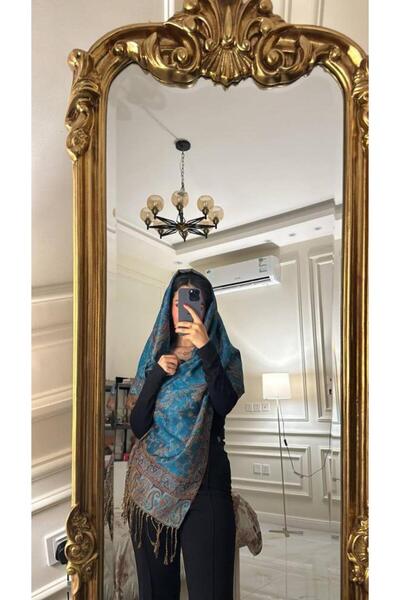 Gerenic Blue Kashmiri Shawl
