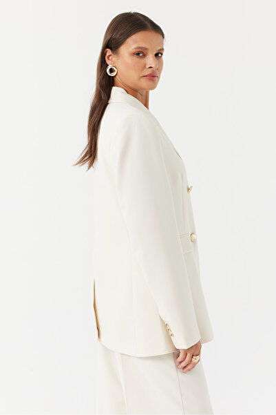 PAULMARK Jachetă cu nasturi aurii pentru femei