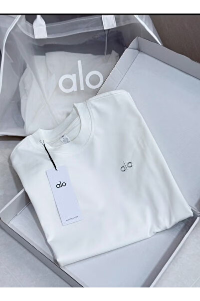 Alo loose-fitting T-shirt for both men and women, summer short-sleeved