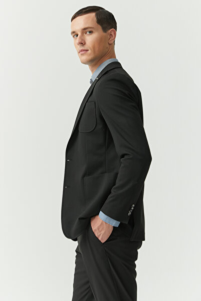 PAULMARK Ανδρικό μπουφάν με υφή με γιακά χελιδονοουράς