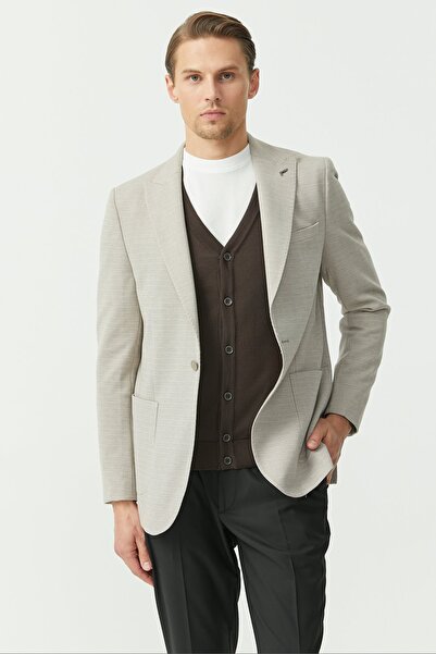 PAULMARK Ανδρικό μονόχρωμο μπουφάν με μονό κουμπί