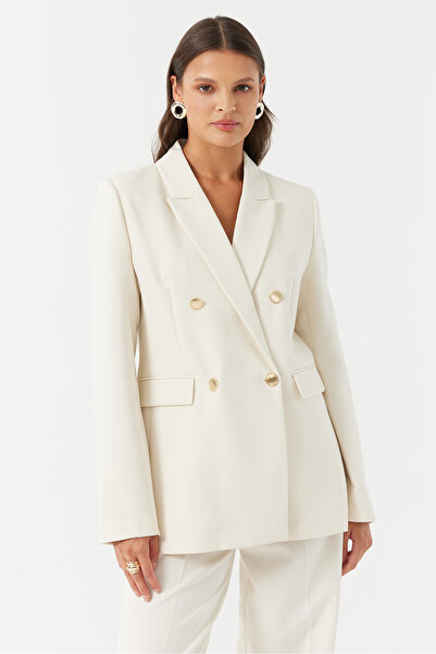 PAULMARK Jachetă cu nasturi aurii pentru femei