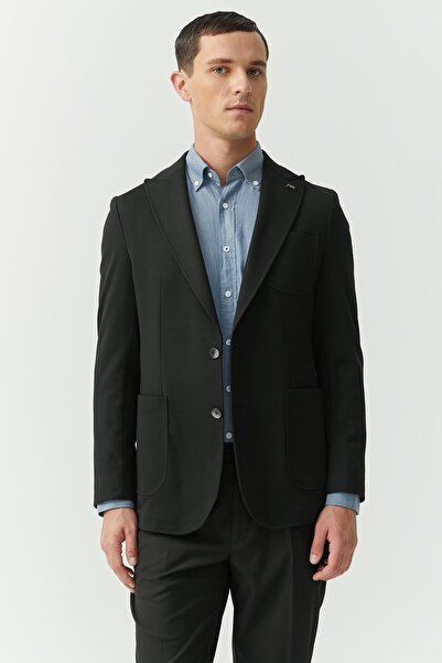 PAULMARK Ανδρικό μπουφάν με υφή με γιακά χελιδονοουράς