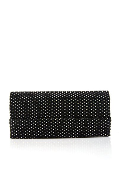 Bambi Siyah Taşlı Kadın Abiye Çanta C06113135422