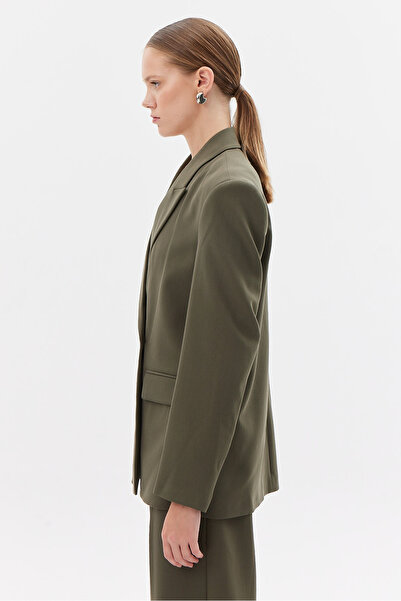 PAULMARK Jachetă clasică pentru femei cu buzunare