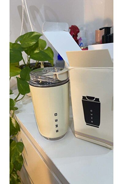 Origial Smeg Travel Coffee Mug, 240ml Insulated Beverage Cup With Leakproof Lid, Long Lasting Coffee Tumbler