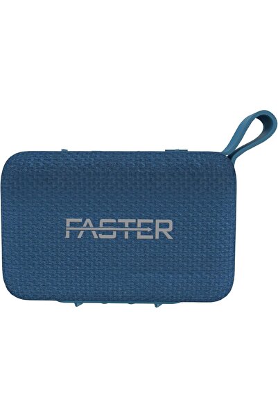 Faster BoomX Portable Bluetooth Speaker 5W - 20H Playtime - IPX4 (Blue)