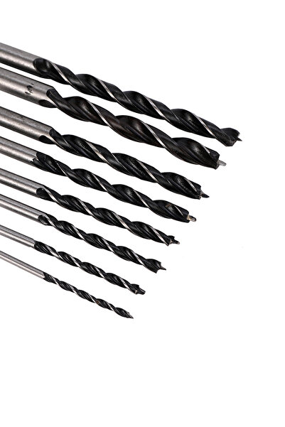 Lawazim Drill Bit Set 8Pcs - Jobber Length Bits for Metal Wood Plastic and Stainless Steel