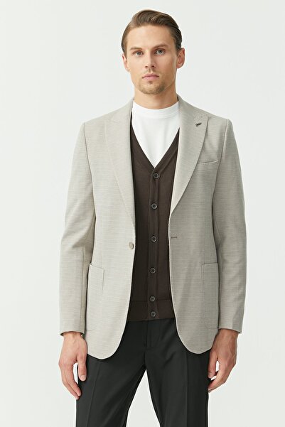 PAULMARK Ανδρικό μονόχρωμο μπουφάν με μονό κουμπί