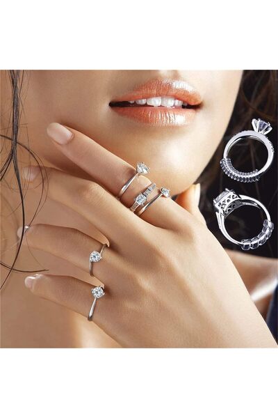 erorex Azonee Ring Size Adjuster for Loose Rings Invisible Transparent Silicone Ring Guard Clip Jewelry...