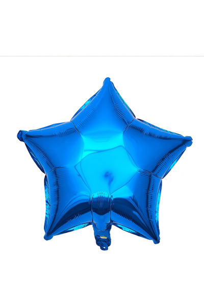 BALON DİYARI Navy Blue Star Foil Balloon All Colors 45cm Stylish Image Compatible with Air and Helium