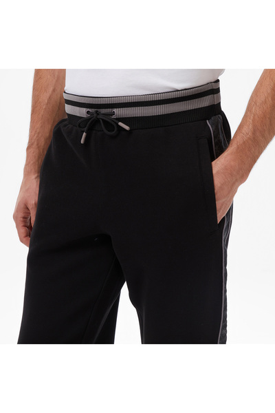 Guess Finlo Regular Fit Erkek Siyah Eşofman Altı