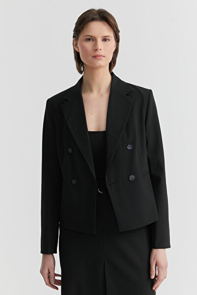 PAULMARK Jachetă pentru femei cu două rânduri de nasturi