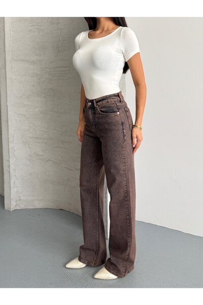 mrc Wide Leg Lycra Jeans Denim Pants