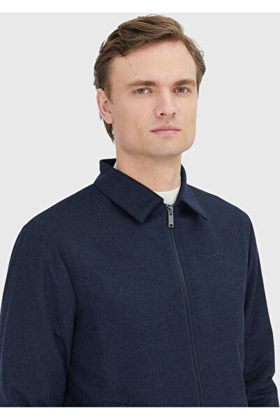 Ramsey Navy Blue Shirt Jacket