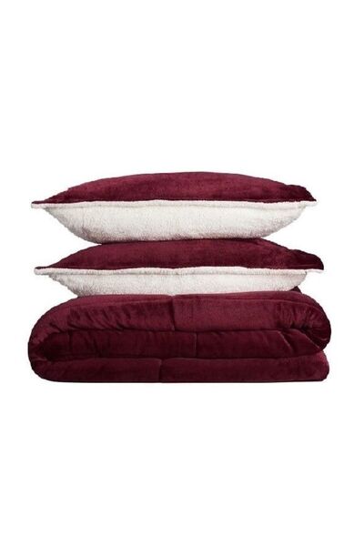 Orange Bed & Bath SOSOFT | 3-Piece Double Winter Faux Fur Duvet Set