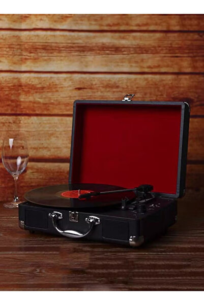 Generic Vinyl record player, portable wireless Bluetooth speaker, supports USB/RCA output/headphone jack/MP3