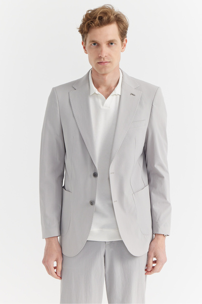 PAULMARK Ανδρικό μονόχρωμο μπουφάν με γιακά