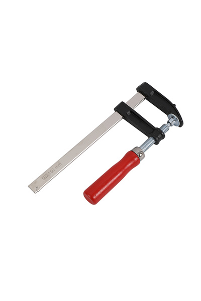 Lawazim Bar Clamp 15cm - Adjustable Screw Clamp with Wooden Handle