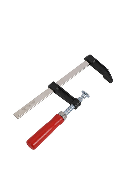 Lawazim Bar Clamp 15cm - Adjustable Screw Clamp with Wooden Handle