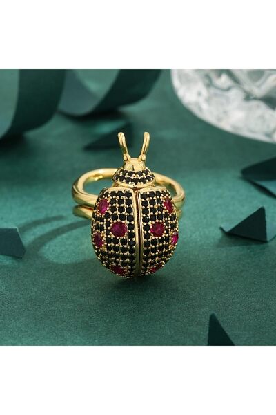 erorex A high-quality European and American cubic zirconia copper plated 18-karat gold seven star...