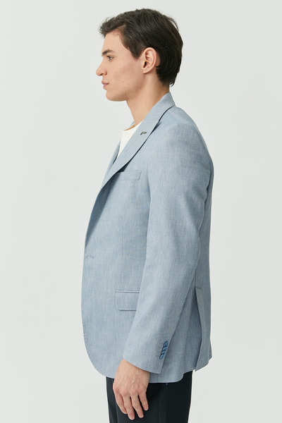 PAULMARK Men's Single Button Mono Collar Jacket