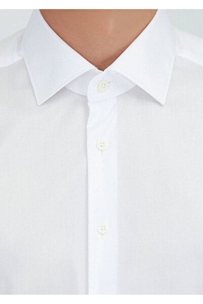 Ramsey White Regular Fit Non-Ironing Woven Classic 100% Cotton Shirt
