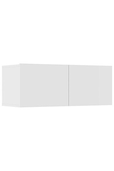 vidaxl 8 Piece TV Cabinet Set White Engineered Wood