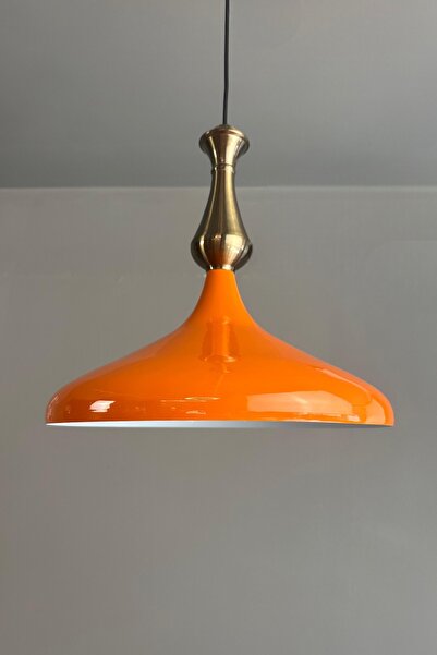 Bamyum Champion Parlak Turuncu Eskitme Vezir Başlık Tekli Avize Sarkıt Salon ...