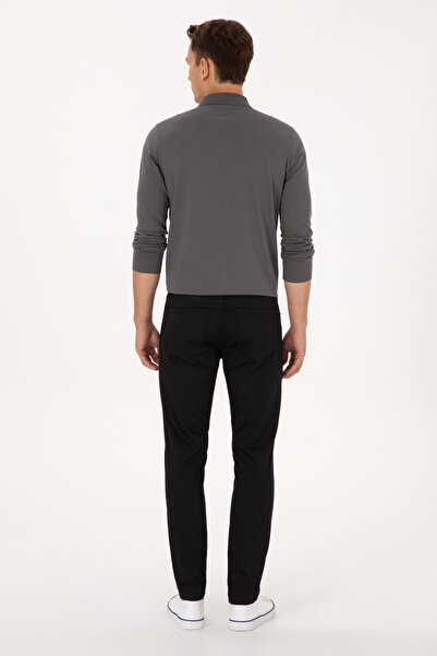 U.S. Polo Assn. Men's Black Canvas Trousers 50316835-Vr046