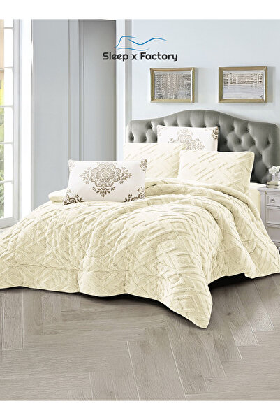 Sleep x Factory Winter Velvet Comforter Set – 6 Pieces – Double Size – Ultra Soft