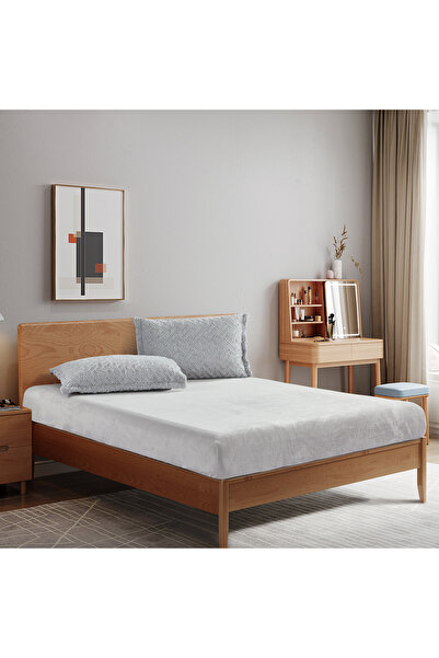 REVE 6-Piece Patterned Winter King Comforter Set Grey FW075-2 GREY