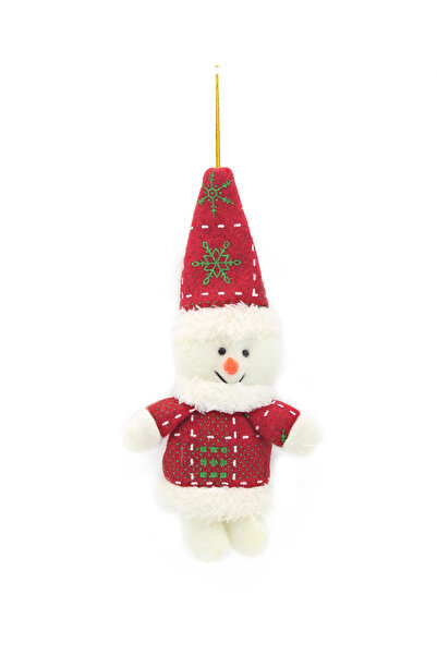 Lora Wedding 12cm Plush Christmas Tree Ornament in Red Outfit